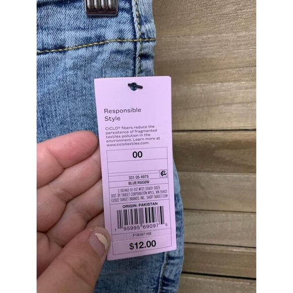 NWT Wild Fable Highest Rise Denim Shorts Sexy Booty Summer Y2K Women's Size 00 - Picture 6 of 6